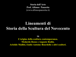 Lineamenti di Storia della Scultura Italiana da Wiligelmo a Medardo