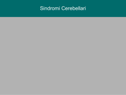 Sindromi Cerebellari