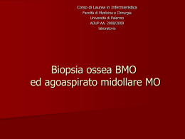 Biopsia ossea ed agoaspirato midollare