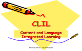 CLIL - Portale Europa per l`Istruzione