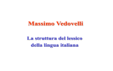 La struttura del lessico della lingua italiana