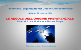 Origine preferenziale - Unione Confcommercio Milano