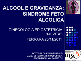 alcool e gravidanza: sindrome feto alcolica