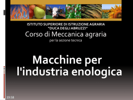 Macchine enologiche - IIS Duca degli Abruzzi Padova