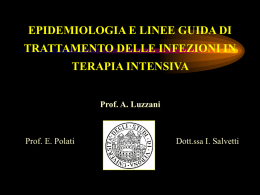 SCELTA DELLA TERAPIA ANTIBIOTICA NELLA SEPSI A - Area-c54