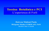 Tossina Botulinica e PCI