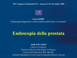 Endoscopia della prostata: TURP Endoscopia della prostata: TURP