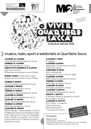 Vivi il Quartiere Sacca