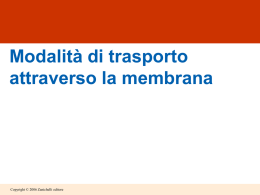 lez.7 - trasporto attraverso la membrana