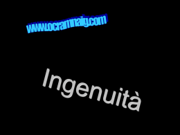 Ingenuità - Settenote.eu