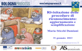 Rivisitazione delle procedure di riconoscimento