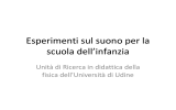 Esperimenti sul suono per la scuola dell`infanzia