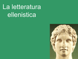 Ellenismo - letteratura (.pps)