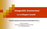 Introduzione - Sviluppo locale - Facoltà di Scienze Economiche ed