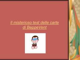 Il misterioso test delle carte di BeppeVent