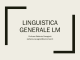 linguistica generale LM 2016