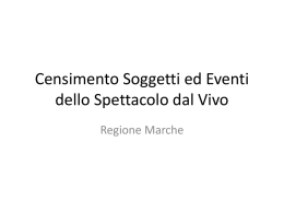 Censimento Spettacolo