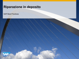 Riparazione in deposito