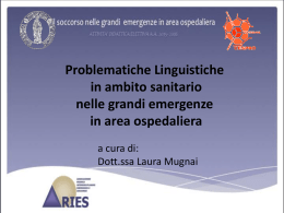 1. Multiculturalità in Italia e barriere linguistiche