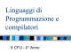 Linguaggi di Programmazione e compilatori - UniCam