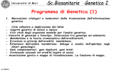 Programma di Genetica (I)
