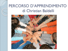 PERCORSO D`APPRENDIMENTO di Christian