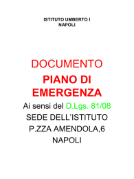 piano di emergenza