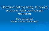 cartoline dal big bang, le nuove scoperte della cosmologia moderna