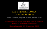 Vitrectomia diagnostica.givre