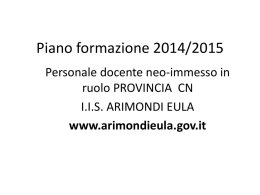 Fasi del Percorso Formativo - IIS "Arimondi