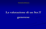 La valutazione di un SerT genovese