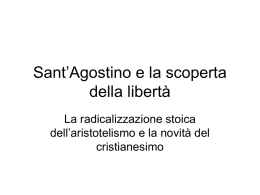 UTE 4 - Sant`Agostino e la scoperta della libert&agrave;