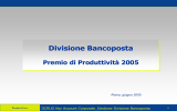 01/07 produttivita` 2005 bancoposta