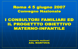 Il progetto obiettivo materno-infantile