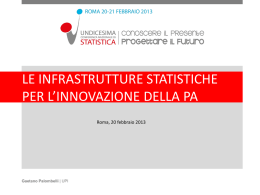 - Undicesima Conferenza Nazionale di Statistica