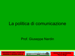 La politica di comunicazione- Copia