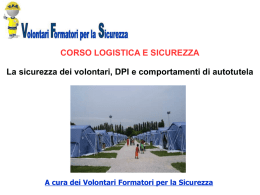 Slides modulo sicurezza Corso Responsabili