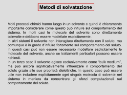 Metodi per valutare l`effetto del solvente