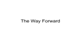 The Way Forward