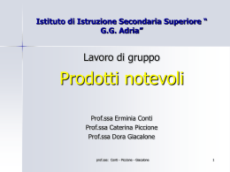 Diapositive prodotti notevoli