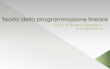 Condizioni geometriche di ottimalità e illimitatezza