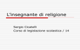 L`insegnante di religione: idoneità e nomina d`intesa