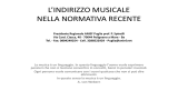 L`INDIRIZZO MUSICALE NELLA NORMATIVA RECENTE