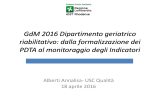 GdM 2016 Dipartimento geriatrico riabilitativo: dalla formalizzazione