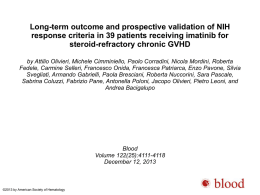 Thirty-six of the 39 patients receiving imatinib were