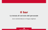 Il bar La tenuta di servizio del personale