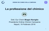 La professione del chimico - Ordine dei Chimici della Campania