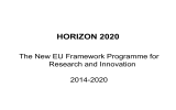 Horizon 2020 - Dipartimento di Ingegneria Civile