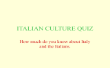 italian culture quiz