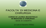 facolta` di medicina e chirurgia